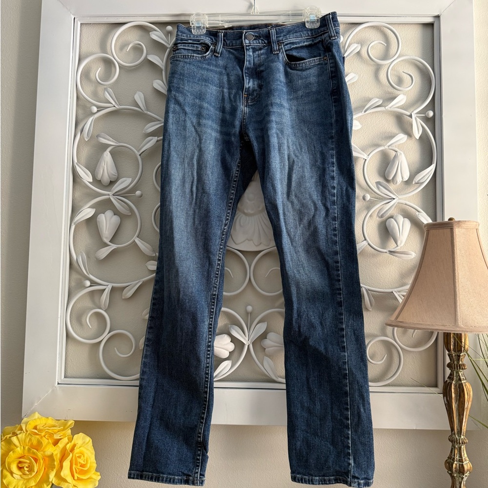 Hollister Men’s Blue Jeans Slim Straight 29W x 32L